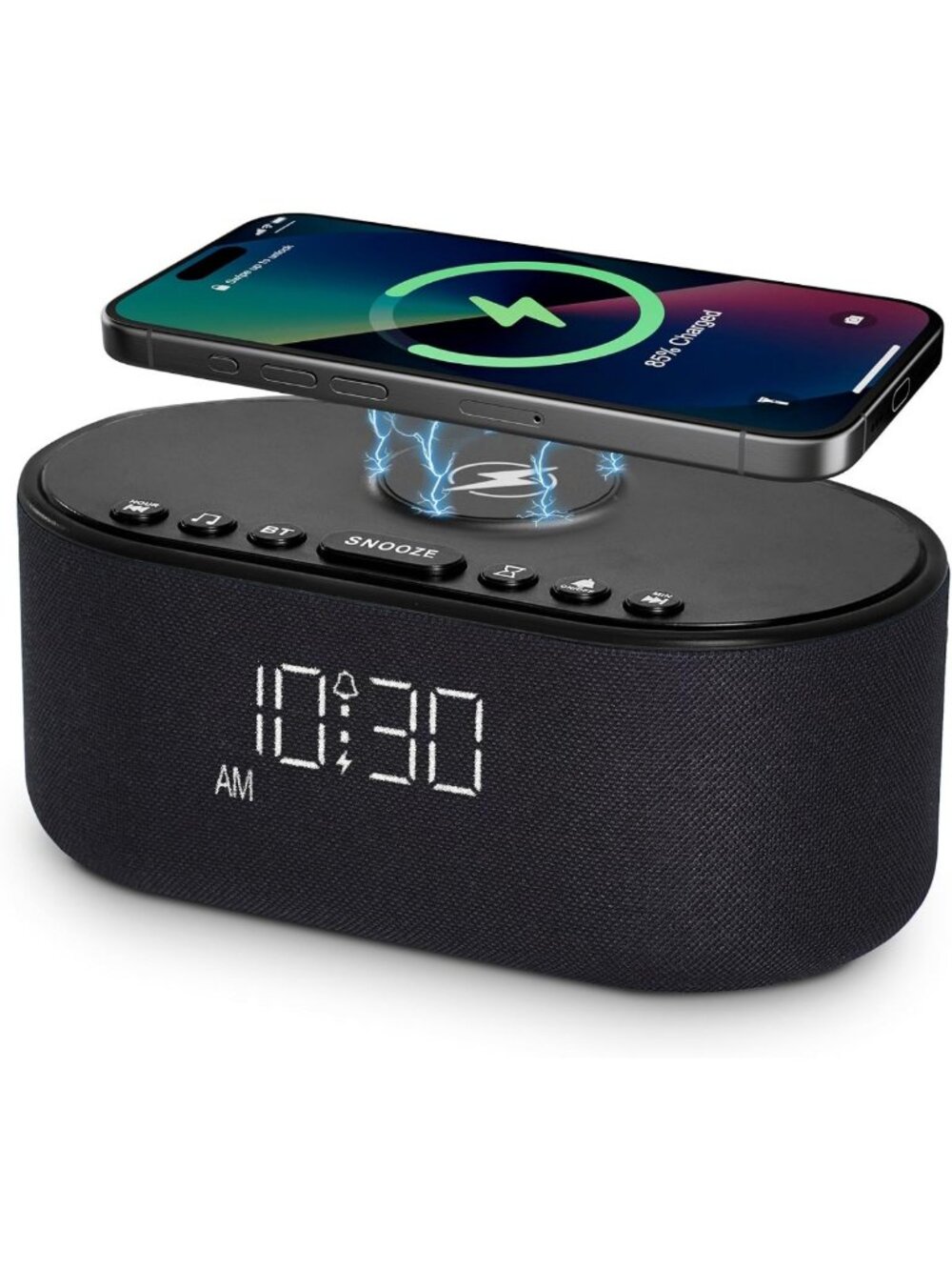 Soothing Sound Machine Alarm Clock for Bedrooms - 21 Relaxing Sounds & Features